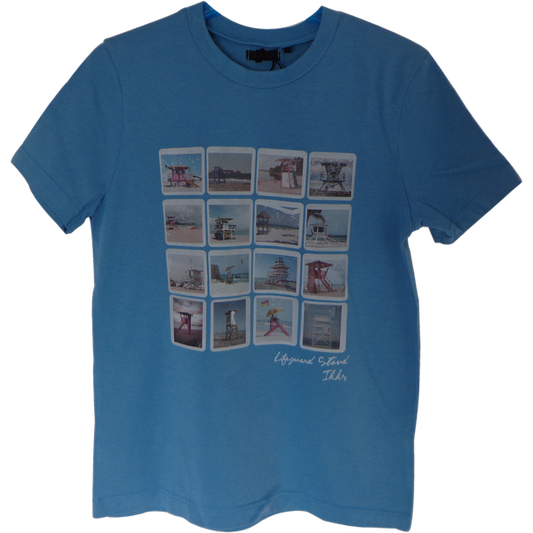 T-shirt IKKS Bleu avec imprimés