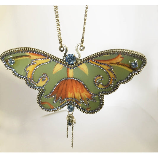 Collier Pilgrim - Plaqué argent - Pendentif Gros papillon