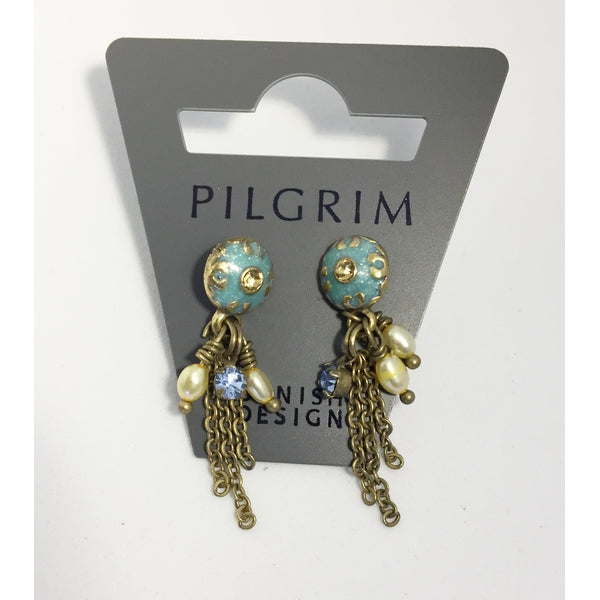 Boucles d'oreilles Pilgrim Bleu
