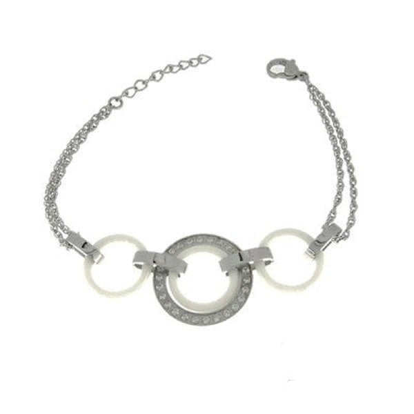 Bracelet anneaux en céramique