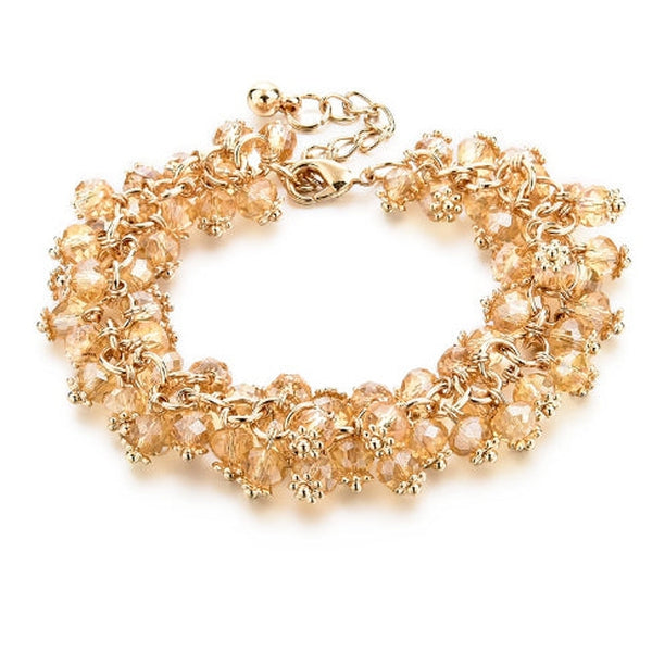 Bracelet avec perles synthétiques